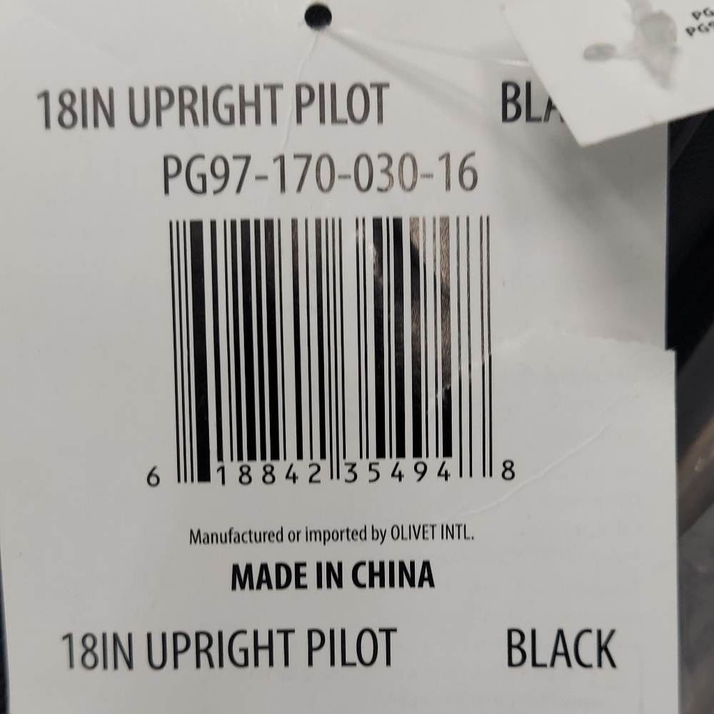 Protege PG97-170-030-16 18" Pilot Case Carry On Luggage - Black - Picture 3 of 3